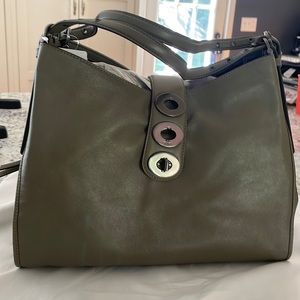Coach shoulder bag olive green